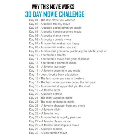 30daymoviechallenge